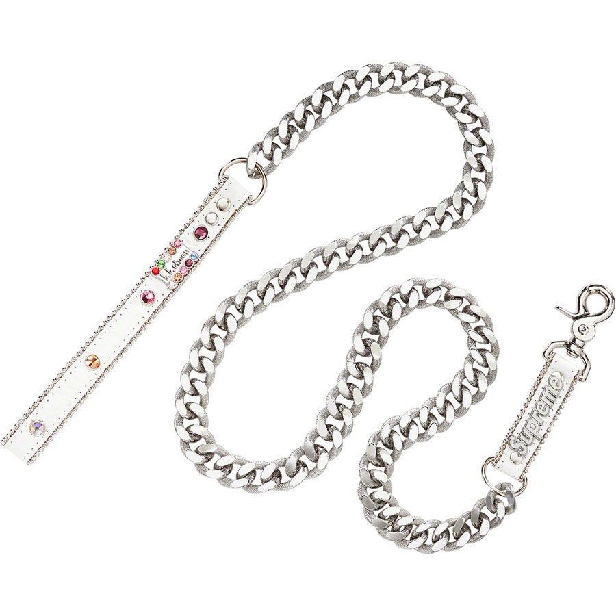 Supreme Supreme B.B. Simon Studded Dog Leash (SS22) - White - $148
