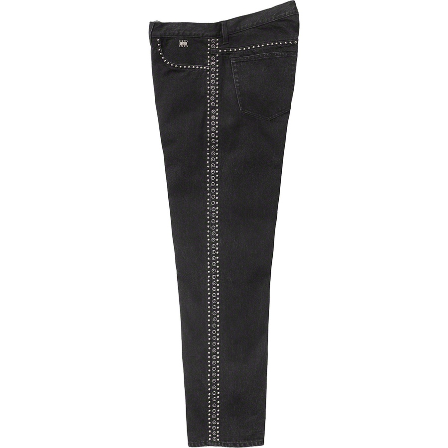 Supreme Supreme B.B.Simon Studded Regular Jean (SS22) - Black - $398