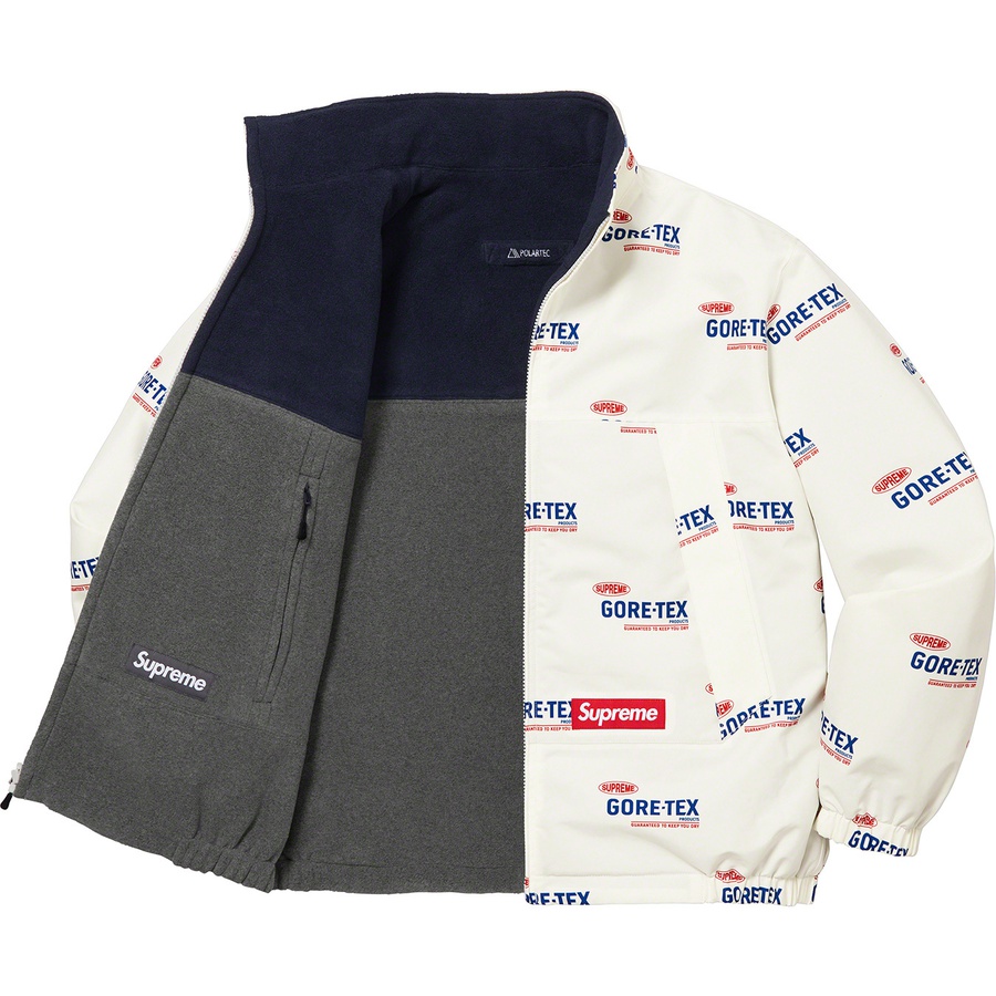 Supreme GORE-TEX Reversible Polartec Lined Jacket (SS22) - Natural Logos - $268