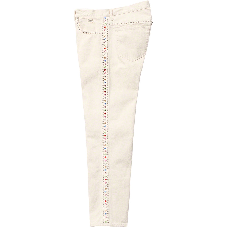 Supreme Supreme B.B.Simon Studded Regular Jean (SS22) - Natural - $398