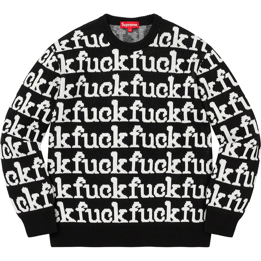Supreme Fuck Sweater (SS22) - Black - $158