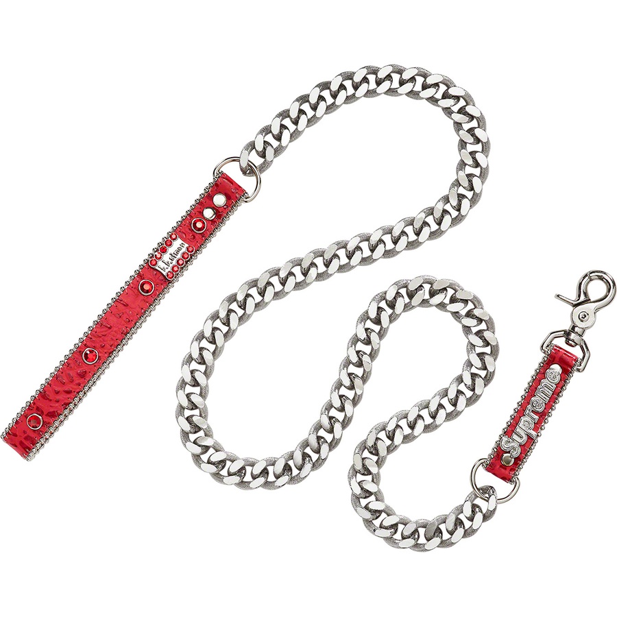 Supreme Supreme B.B. Simon Studded Dog Leash (SS22) - Red - $148