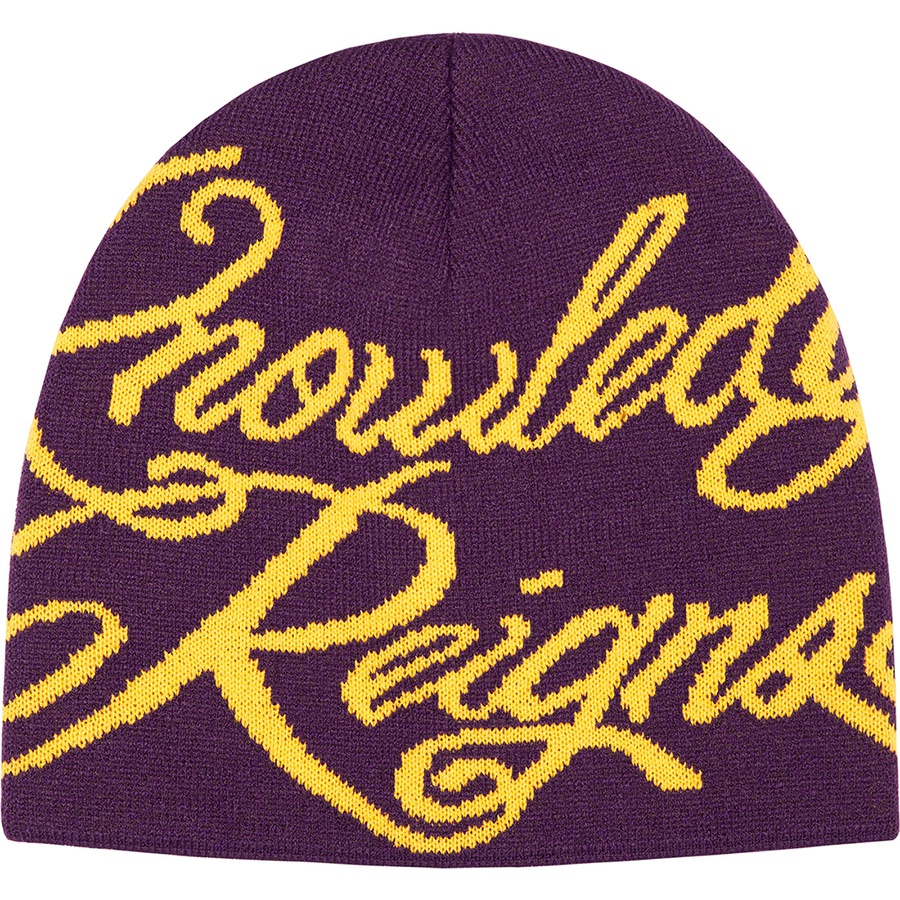 Supreme Knowledge Reigns Beanie (SS22) - Purple - $40