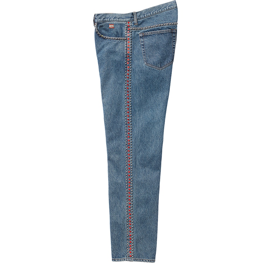 Supreme Supreme B.B.Simon Studded Regular Jean (SS22) - Blue - $398