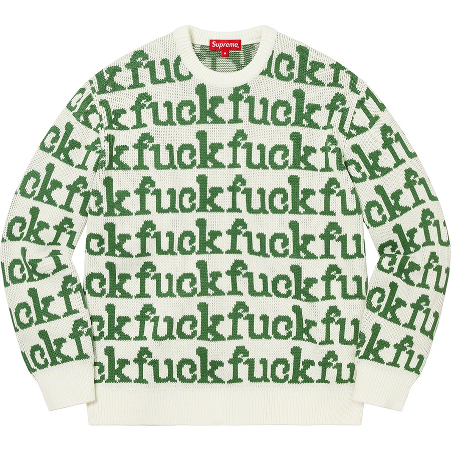 Supreme Fuck Sweater (SS22) - White - $158