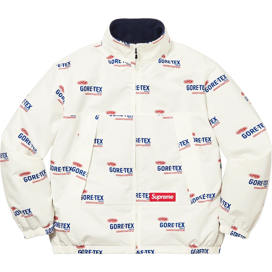 Supreme GORE-TEX Reversible Polartec Lined Jacket (SS22) - Natural Logos - $268
