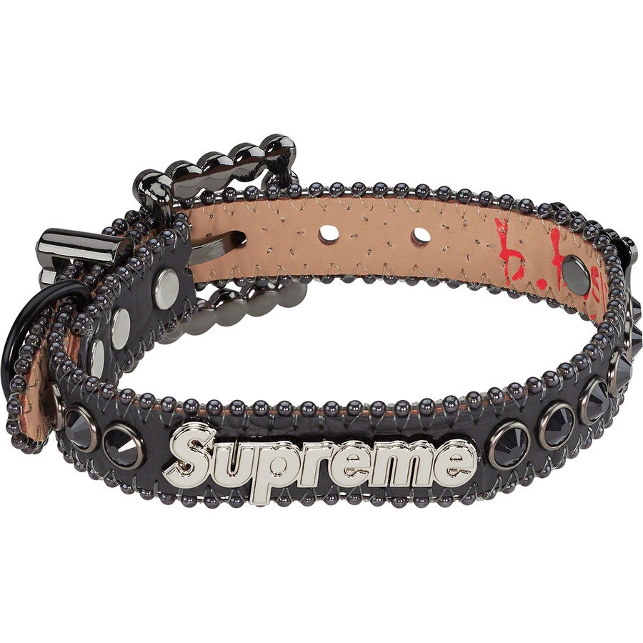 Supreme Supreme B.B. Simon Studded Dog Collar (SS22) - Black - $110