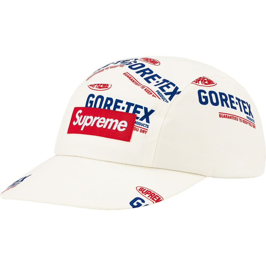 Supreme GORE-TEX Polartec Long Bill Camp Cap (SS22) - Natural Logos - $58
