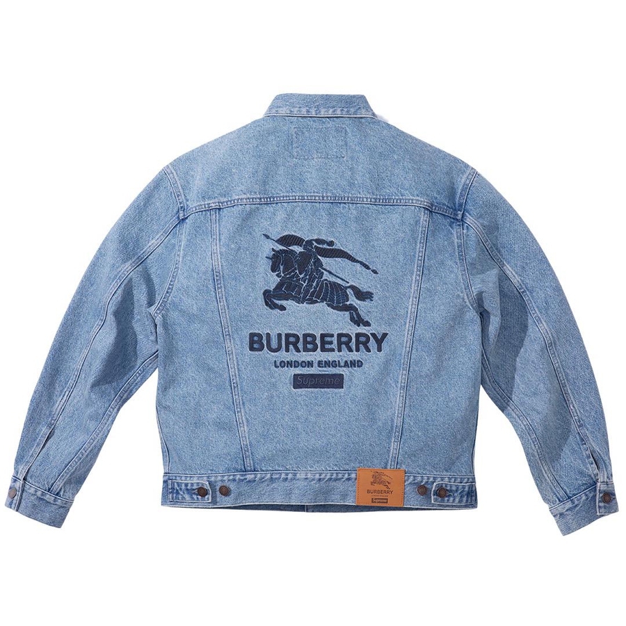 Supreme Supreme Burberry Denim Trucker Jacket (SS22) - $298