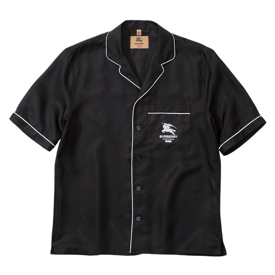 Supreme *Burberry exclusive* Supreme Burberry Silk S S Pajama Shirt (SS22)
