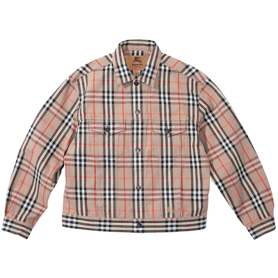 Supreme Supreme Burberry Denim Trucker Jacket (SS22) - $298