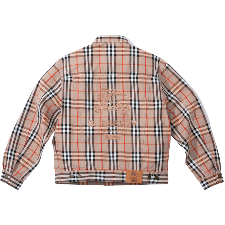 Supreme Supreme Burberry Denim Trucker Jacket (SS22) - $298