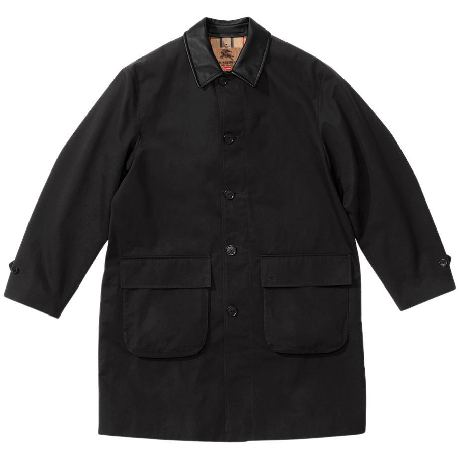 Supreme Supreme Burberry Leather Collar Trench (SS22) - $998