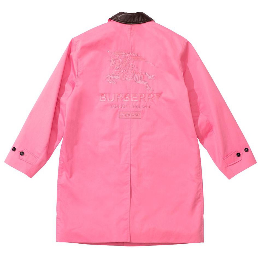 Supreme Supreme Burberry Leather Collar Trench (SS22) - $998