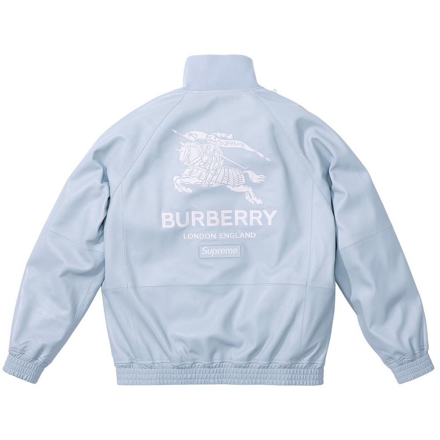 Supreme *Burberry exclusive* Supreme Burberry Leather Track Jacket (SS22)
