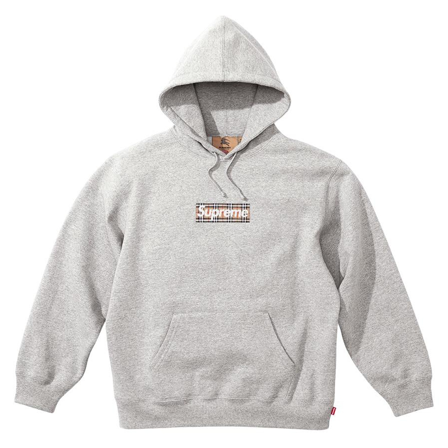Supreme Supreme Burberry Box Logo Hooded Sweatshirt (SS22) - $198
