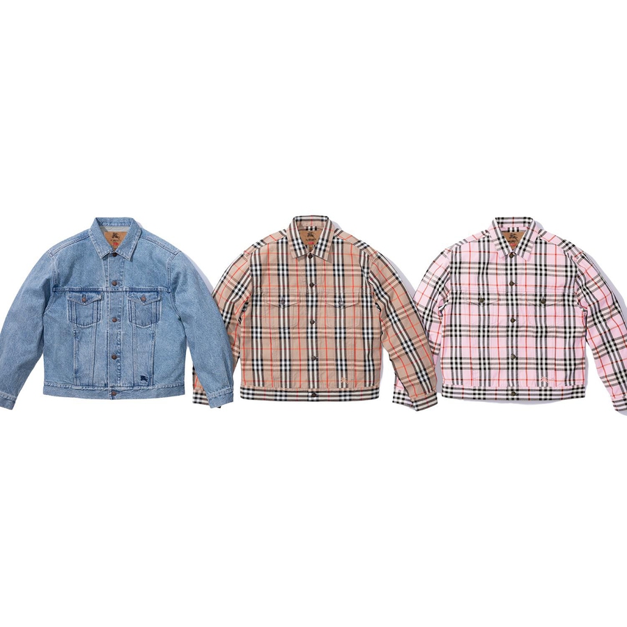 Supreme Supreme Burberry Denim Trucker Jacket (SS22) - $298