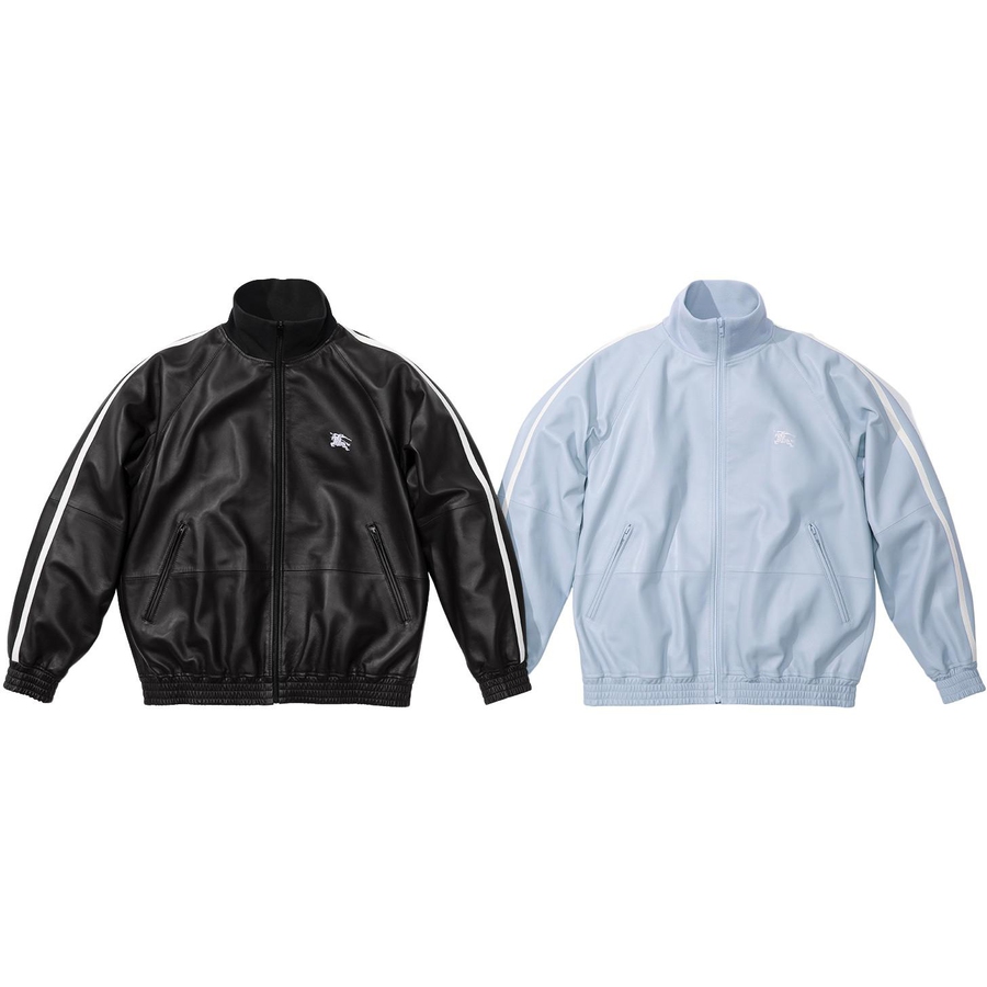 Supreme *Burberry exclusive* Supreme Burberry Leather Track Jacket (SS22)