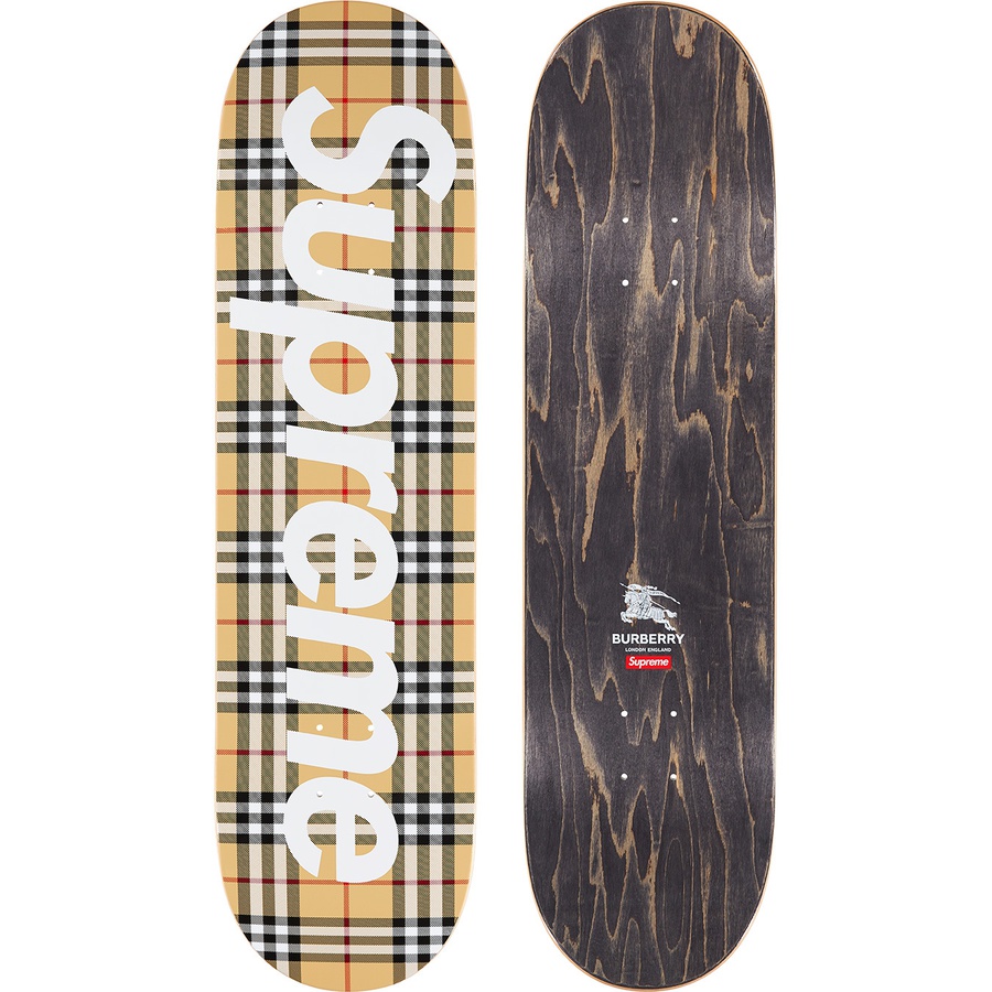 Supreme Supreme Burberry Skateboard (SS22) - Beige - 8.5" x 32.25" - $68