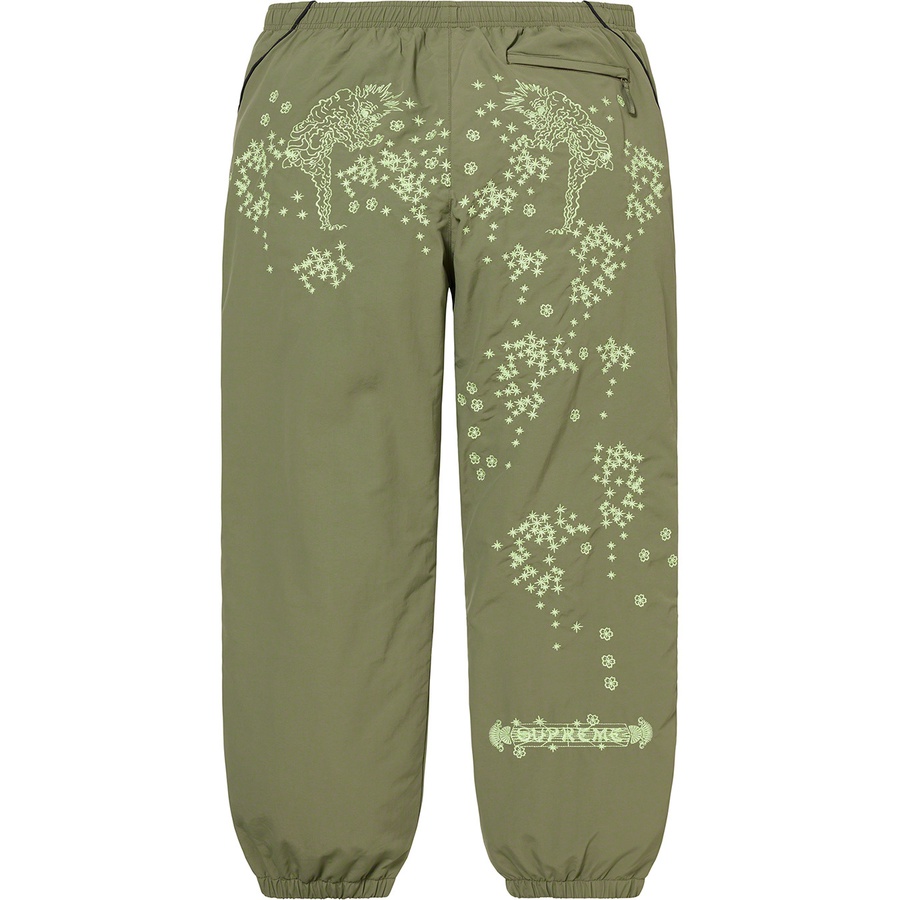 Supreme AOI Glow-in-the-Dark Track Pant (SS22) - Olive - $148
