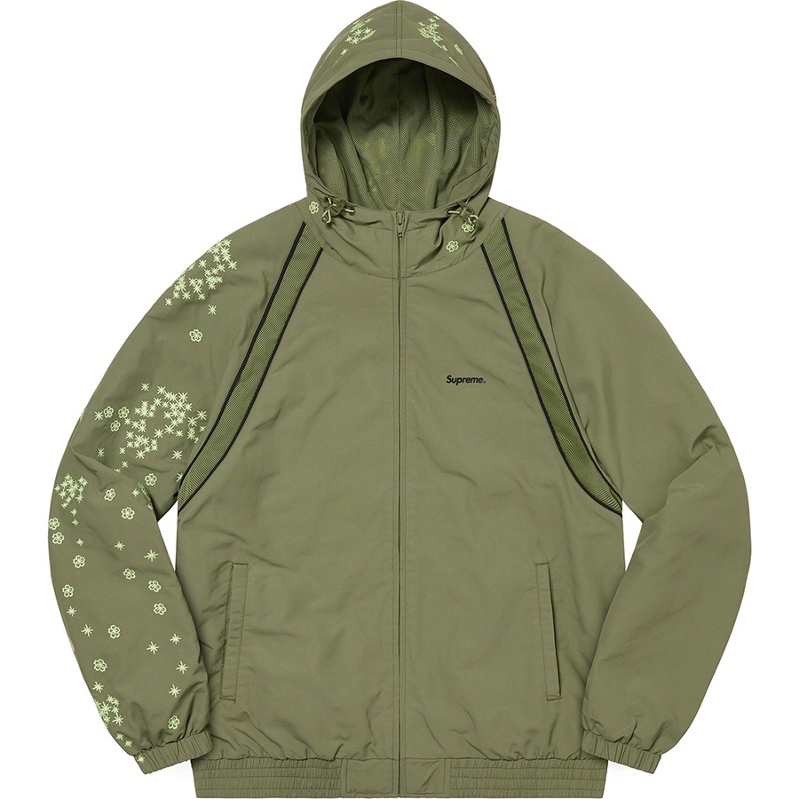Supreme AOI Glow-in-the-Dark Track Jacket (SS22) - Olive - $188