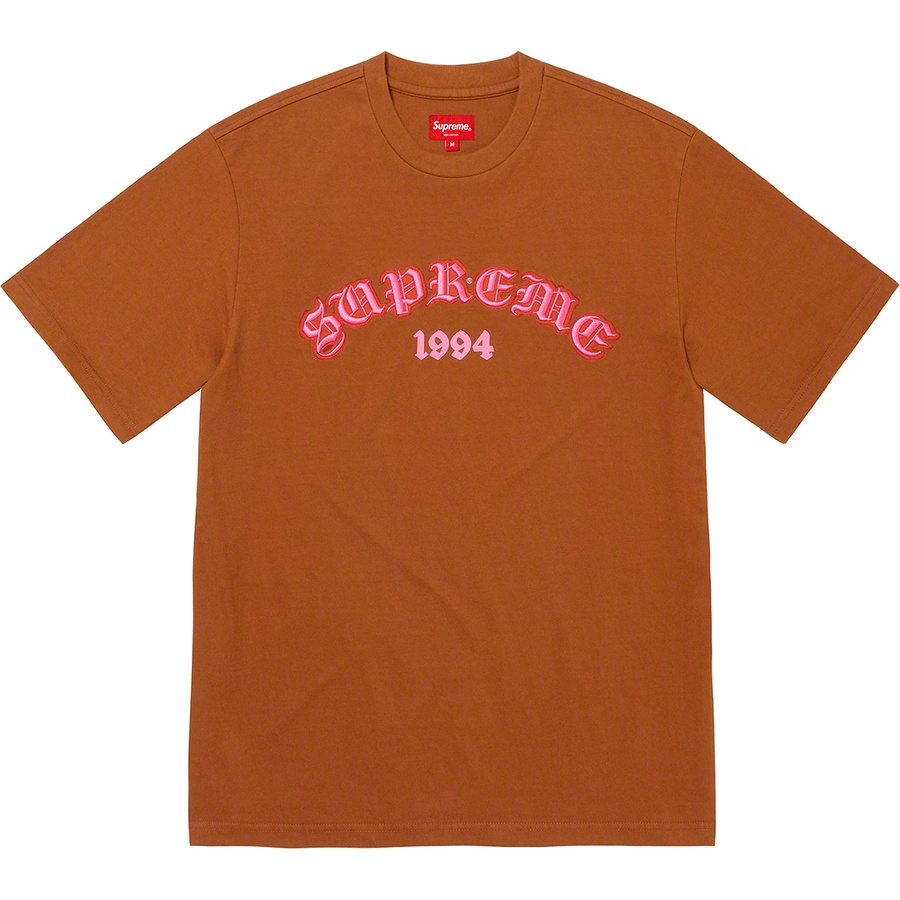Supreme Old English Glow S S Top (SS22) - Rust - $78