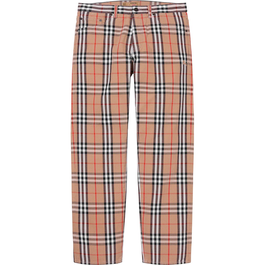Supreme Supreme Burberry Regular Jean (SS22) - Beige - $198