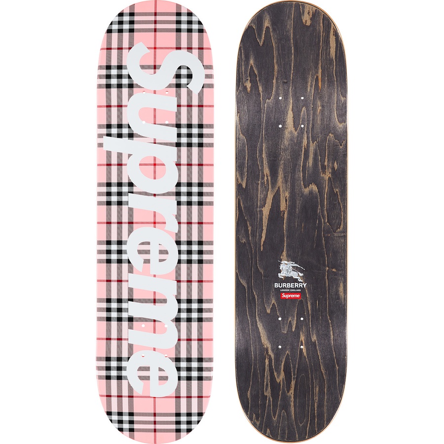 Supreme Supreme Burberry Skateboard (SS22) - Pink - 8.375" x 32.125" - $68
