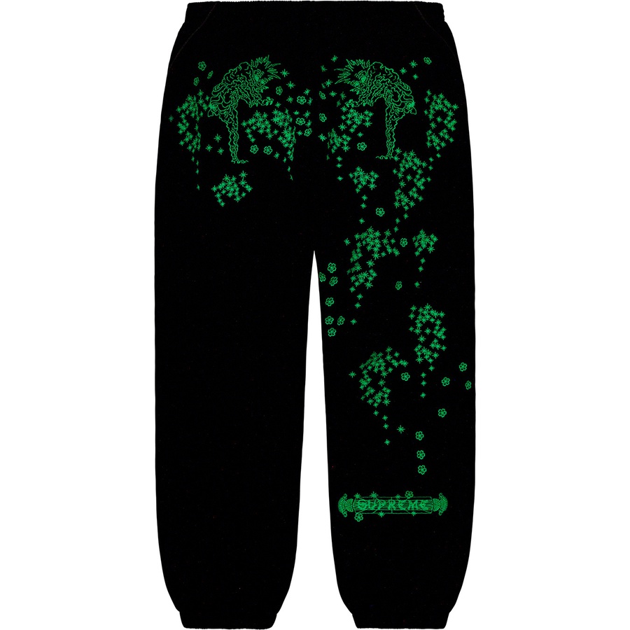 Supreme AOI Glow-in-the-Dark Track Pant (SS22) - Black - $148