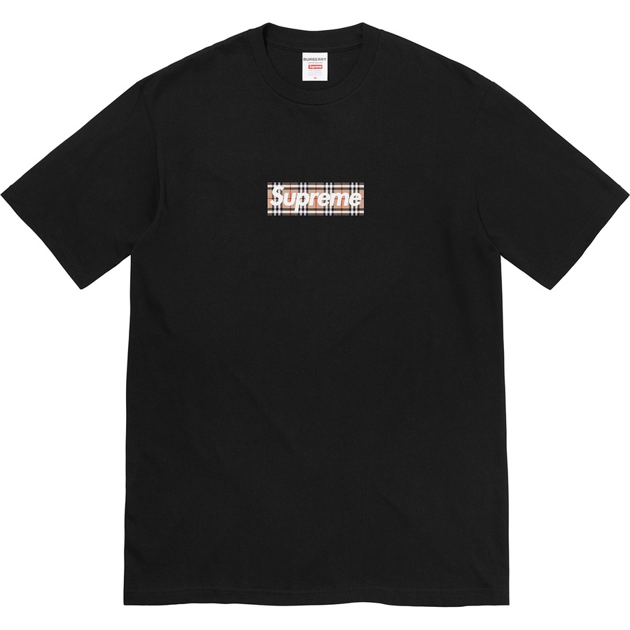 Supreme Supreme Burberry Box Logo Tee (SS22) - Black - $54