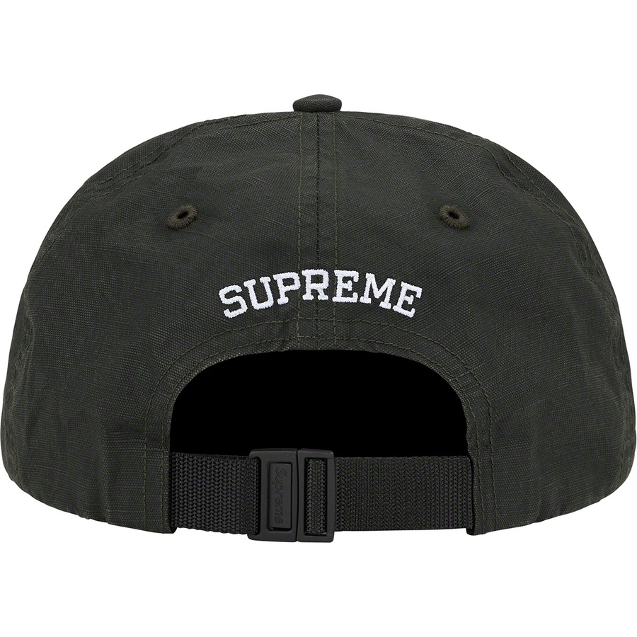 Supreme Small Box Coated Linen 6-Panel (SS22) - Black - $54