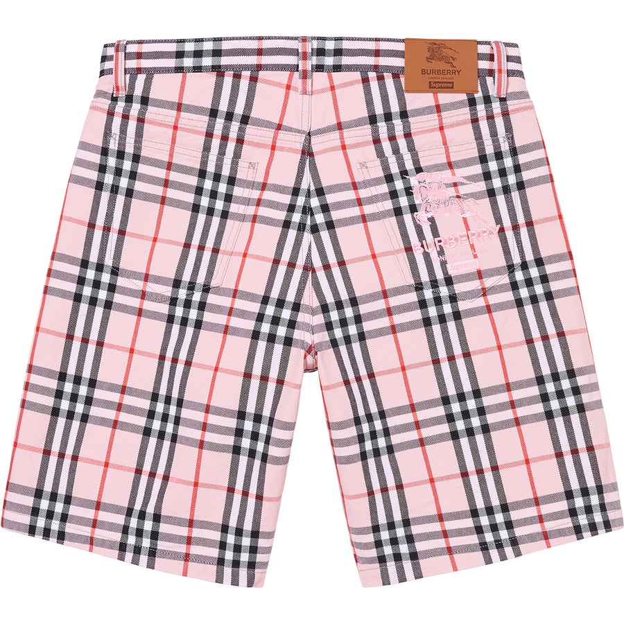 Supreme Supreme Burberry Denim Short (SS22) - Pink - $168