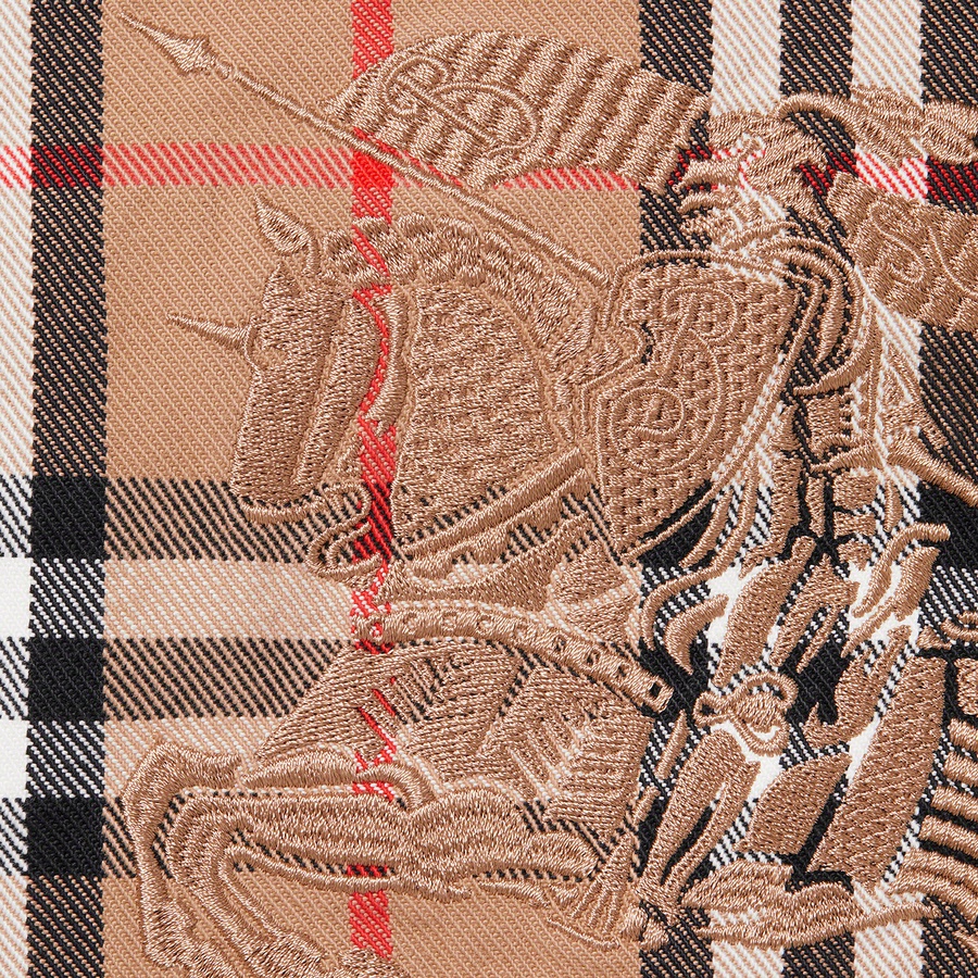 Supreme Supreme Burberry Denim Trucker Jacket (SS22) - Beige - $298