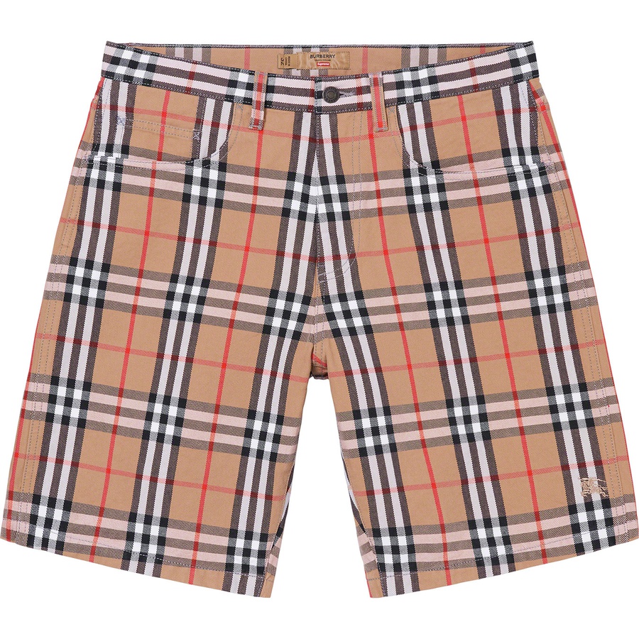 Supreme Supreme Burberry Denim Short (SS22) - Beige - $168
