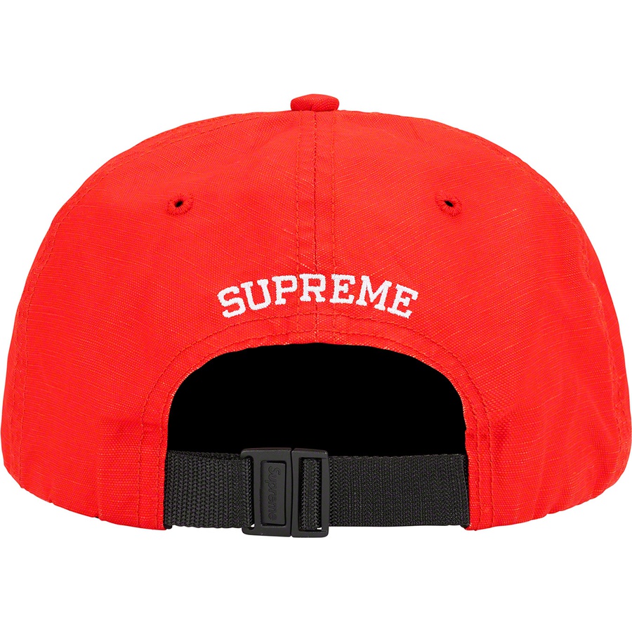 Supreme Small Box Coated Linen 6-Panel (SS22) - Red - $54