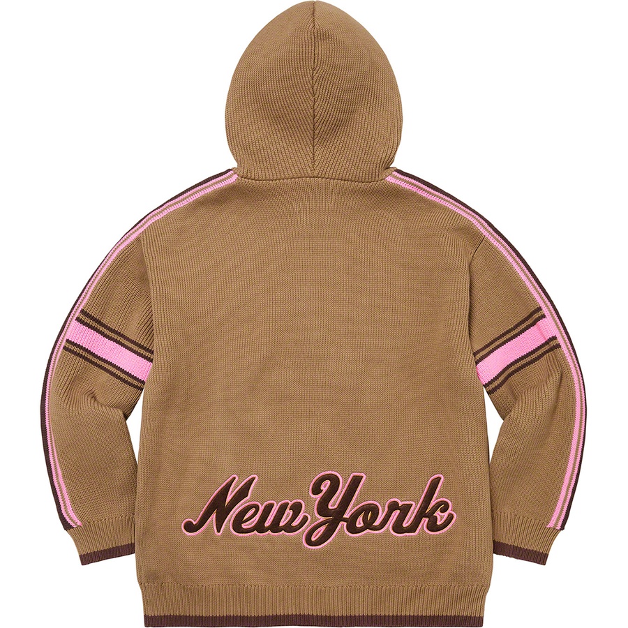 Supreme Sport Zip Up Hooded Sweater (SS22) - Light Brown - $198
