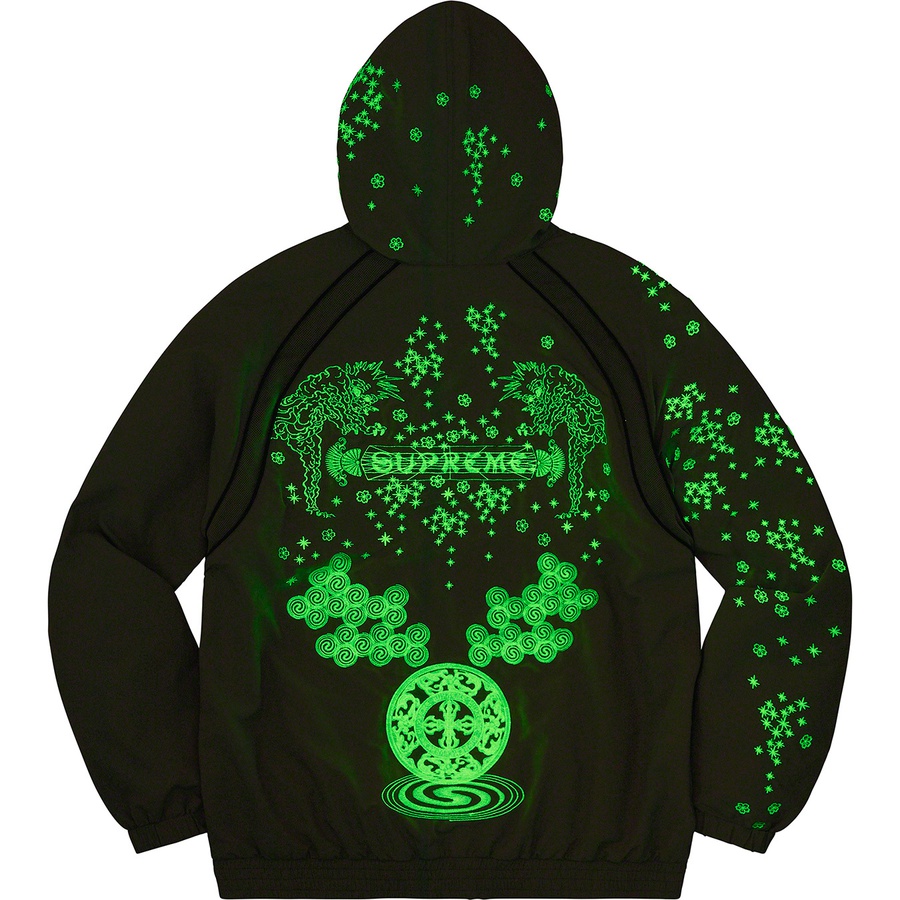 Supreme AOI Glow-in-the-Dark Track Jacket (SS22) - Olive - $188