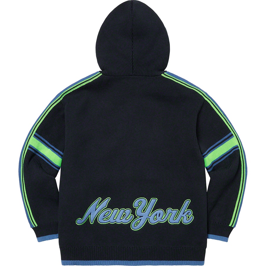 Supreme Sport Zip Up Hooded Sweater (SS22) - Navy - $198
