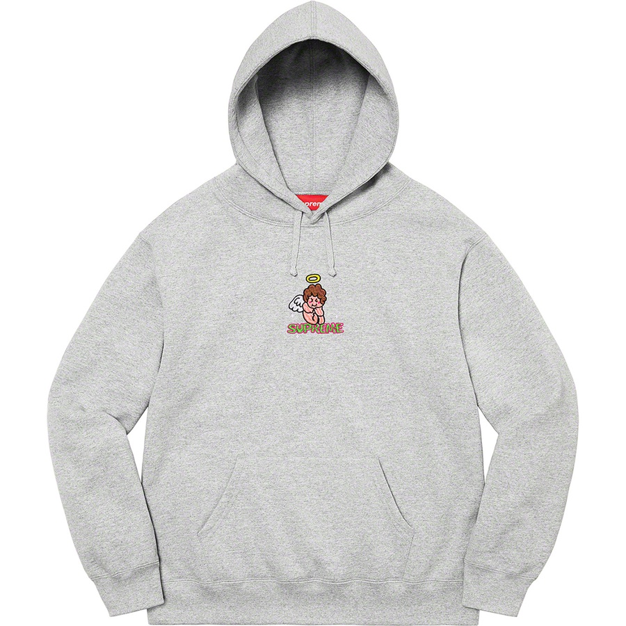 Supreme Angel Hooded Sweatshirt (SS22) - Heather Grey - $158