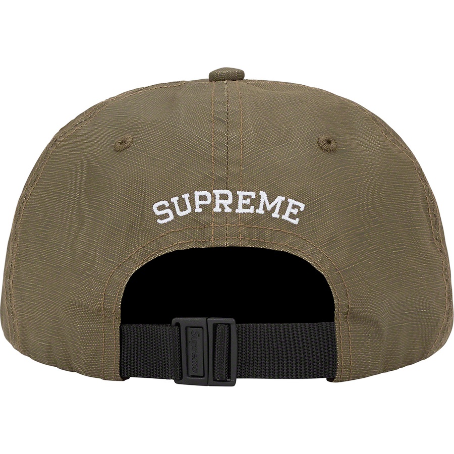 Supreme Small Box Coated Linen 6-Panel (SS22) - Olive - $54