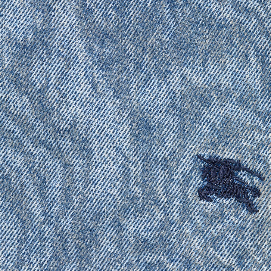 Supreme Supreme Burberry Denim Short (SS22) - Washed Blue - $168