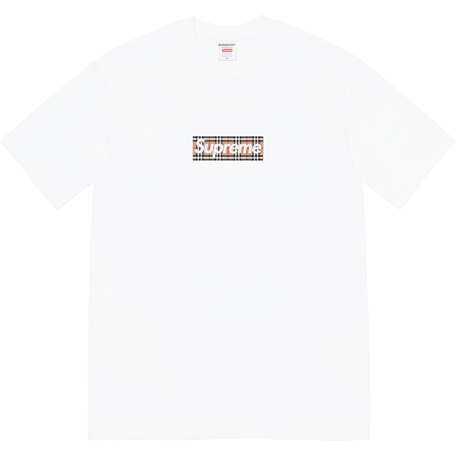 Supreme Supreme Burberry Box Logo Tee (SS22) - White - $54