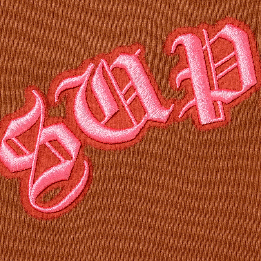 Supreme Old English Glow S S Top (SS22) - Rust - $78
