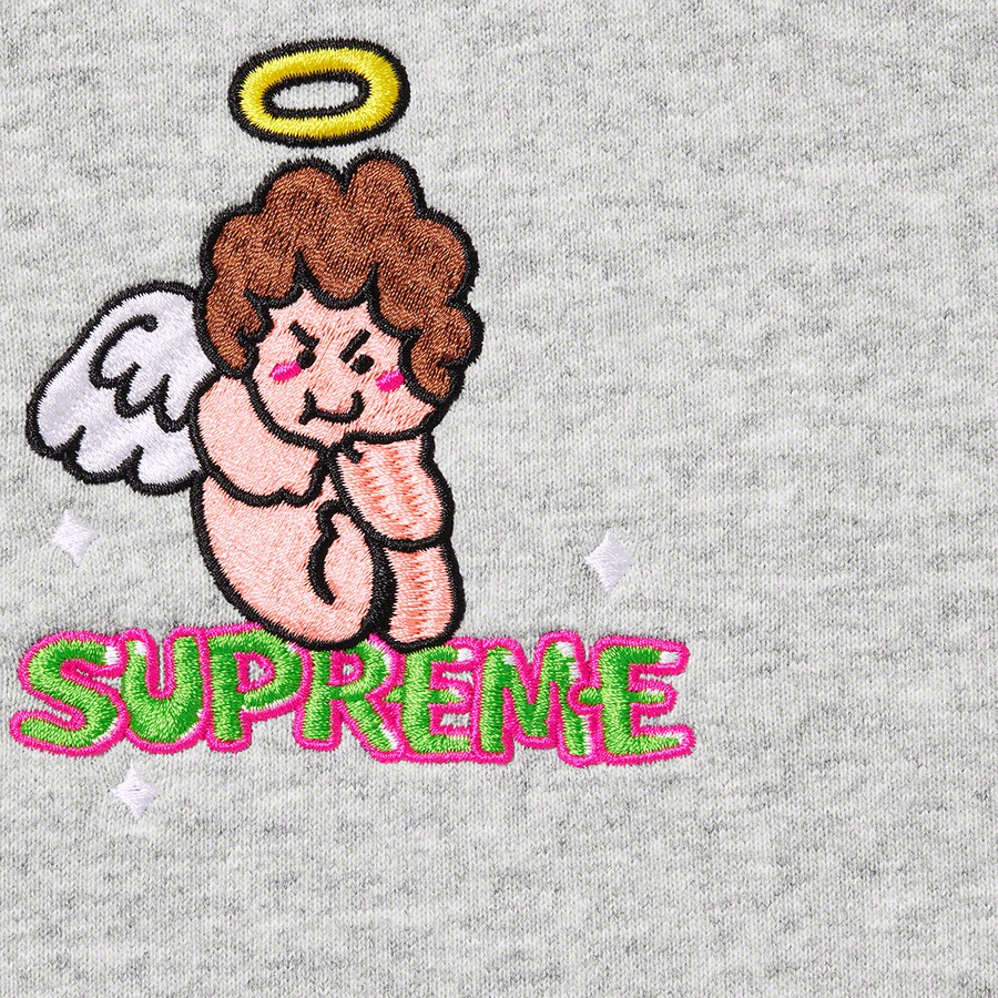 Supreme Angel Hooded Sweatshirt (SS22) - Heather Grey - $158