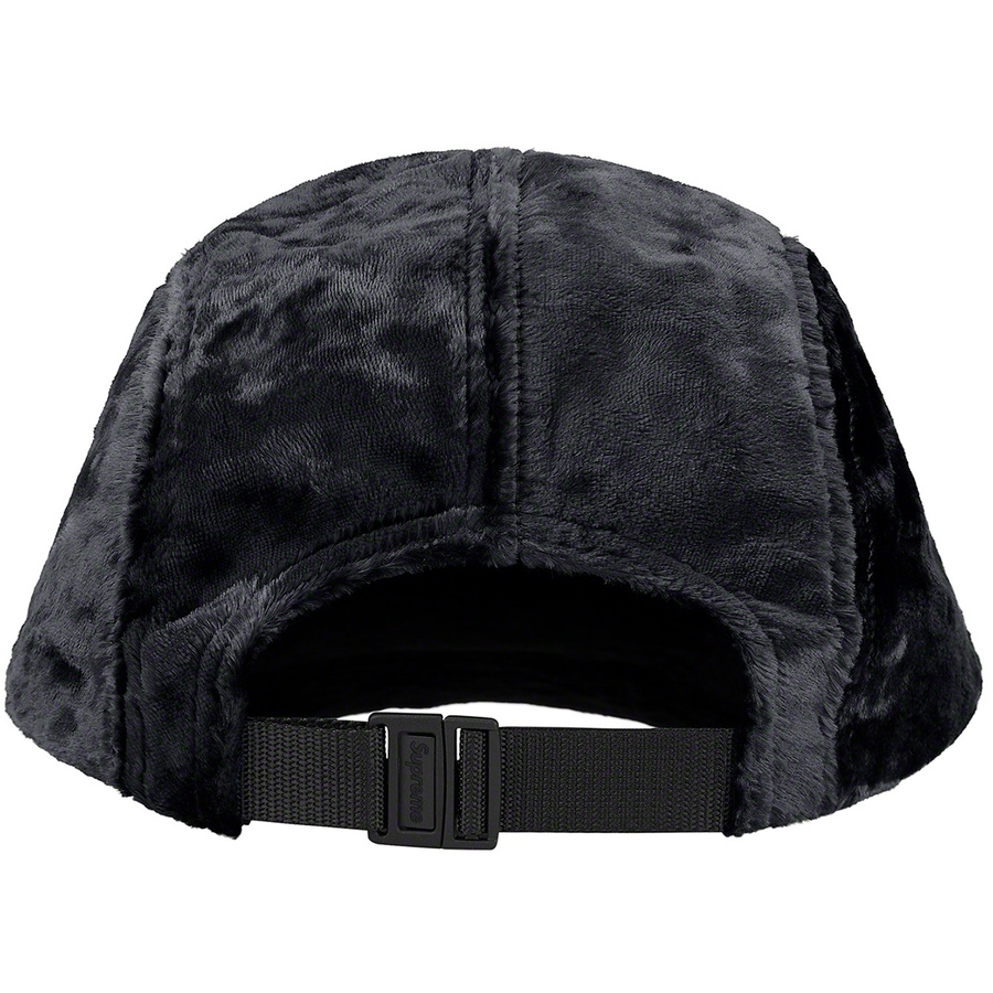 Supreme Crushed Velvet Camp Cap (SS22) - Black - $54