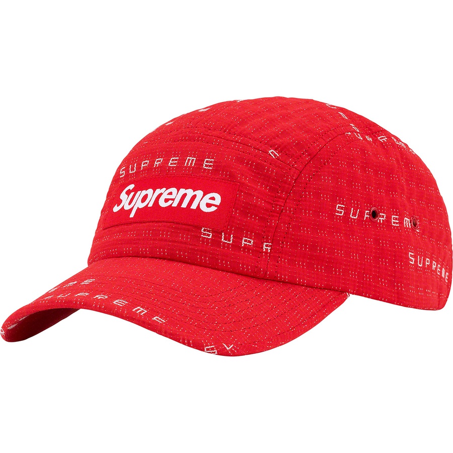 Supreme Stitch Jacquard Camp Cap (SS22) - Red - $48