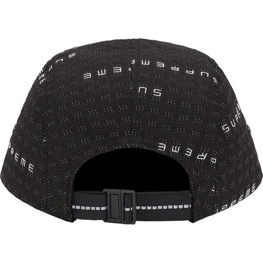 Supreme Stitch Jacquard Camp Cap (SS22) - Black - $48