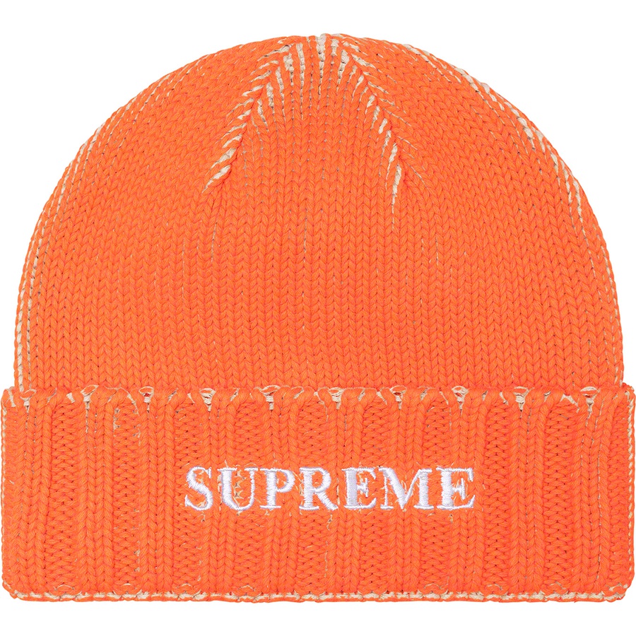 Supreme Overprint Beanie (SS22) - Orange - $40