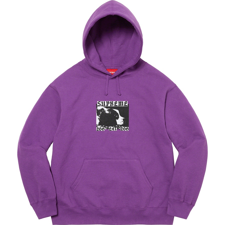 Supreme Dog Eat Dog Hooded Sweatshirt (SS22) - Purple - $158