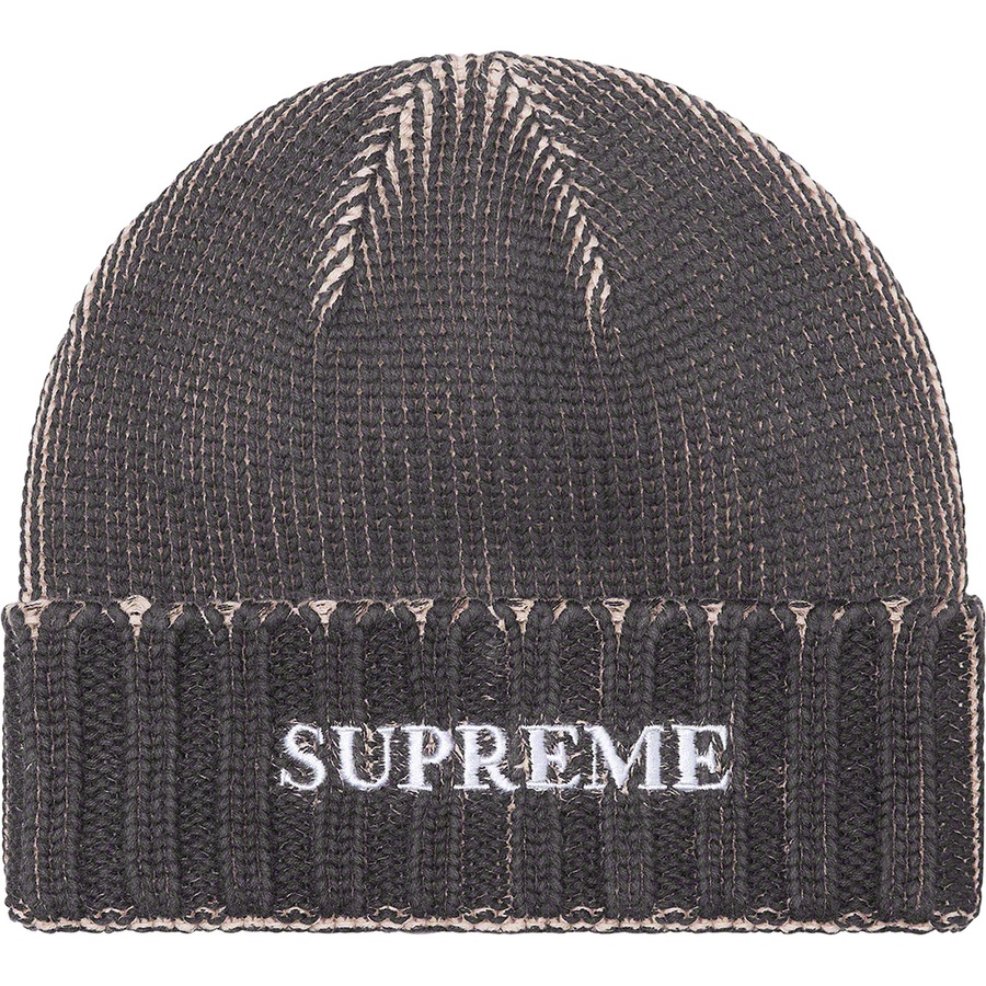 Supreme Overprint Beanie (SS22) - Black - $40